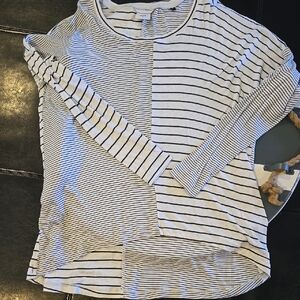 CAbi Long Sleeve Striped Tee SZ S